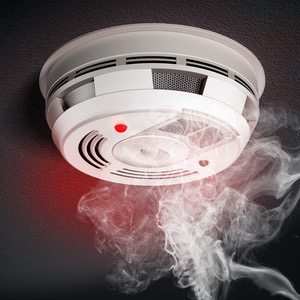 Ceiling smoke detector with smoke